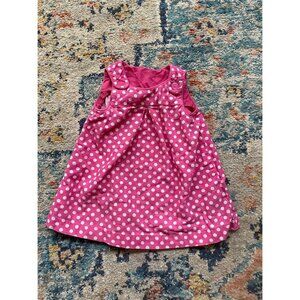 H&M Corduroy Polka Dot Button Dress